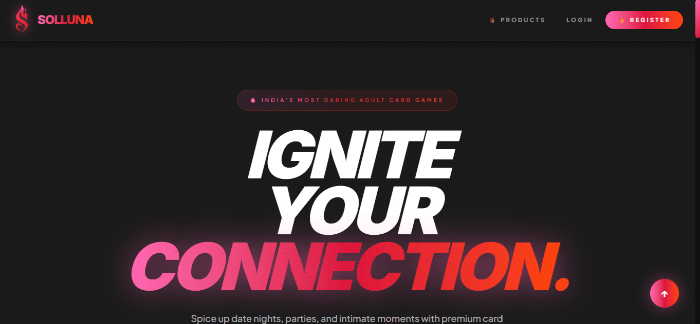 Solluna — Brand Website developed by Metvanta